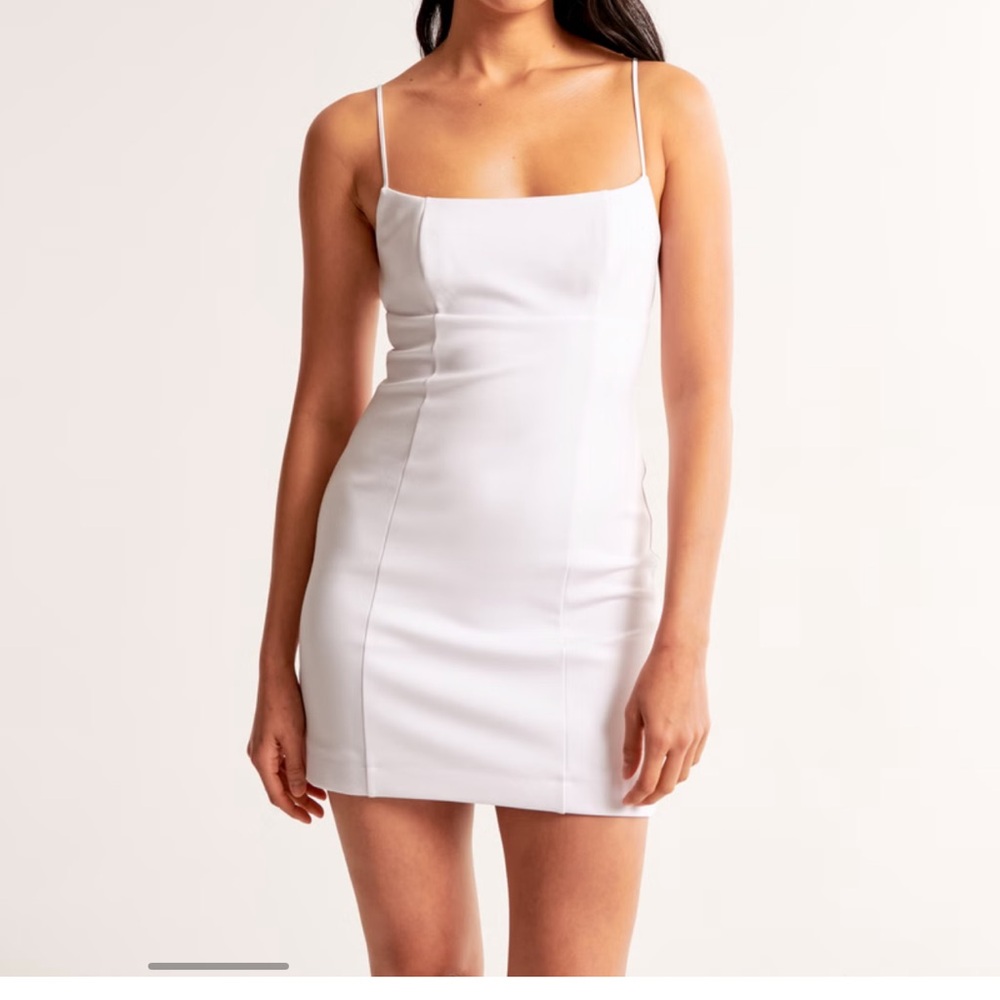 NWT Abercrombie White Spaghetti Strap Mini Dress